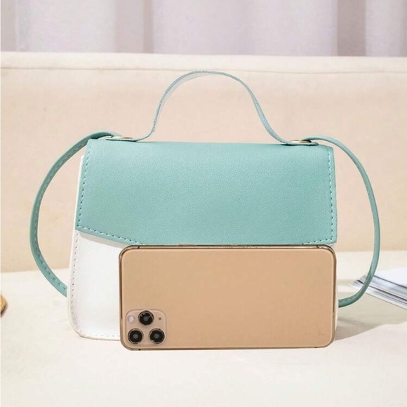 ⚠️Clearance Blue And White Color Block Crossbody Bag - Picture 5 of 5